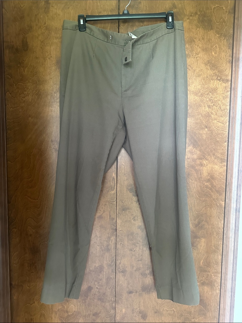 Dockers Stretch Olive Straight-Leg Cotton Trousers